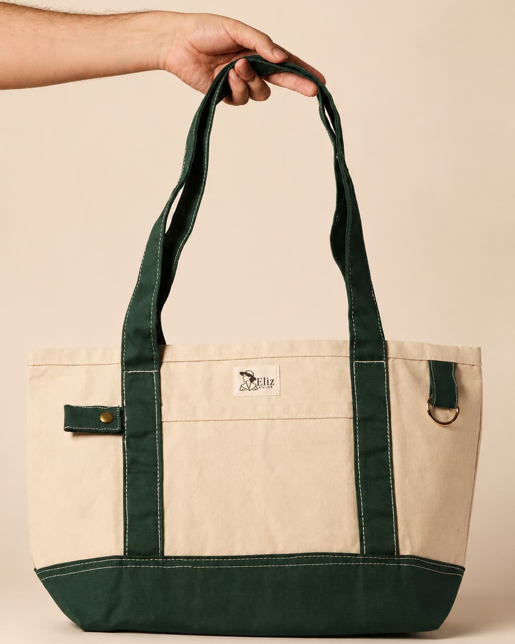 Bolso Crudo - Verde - M