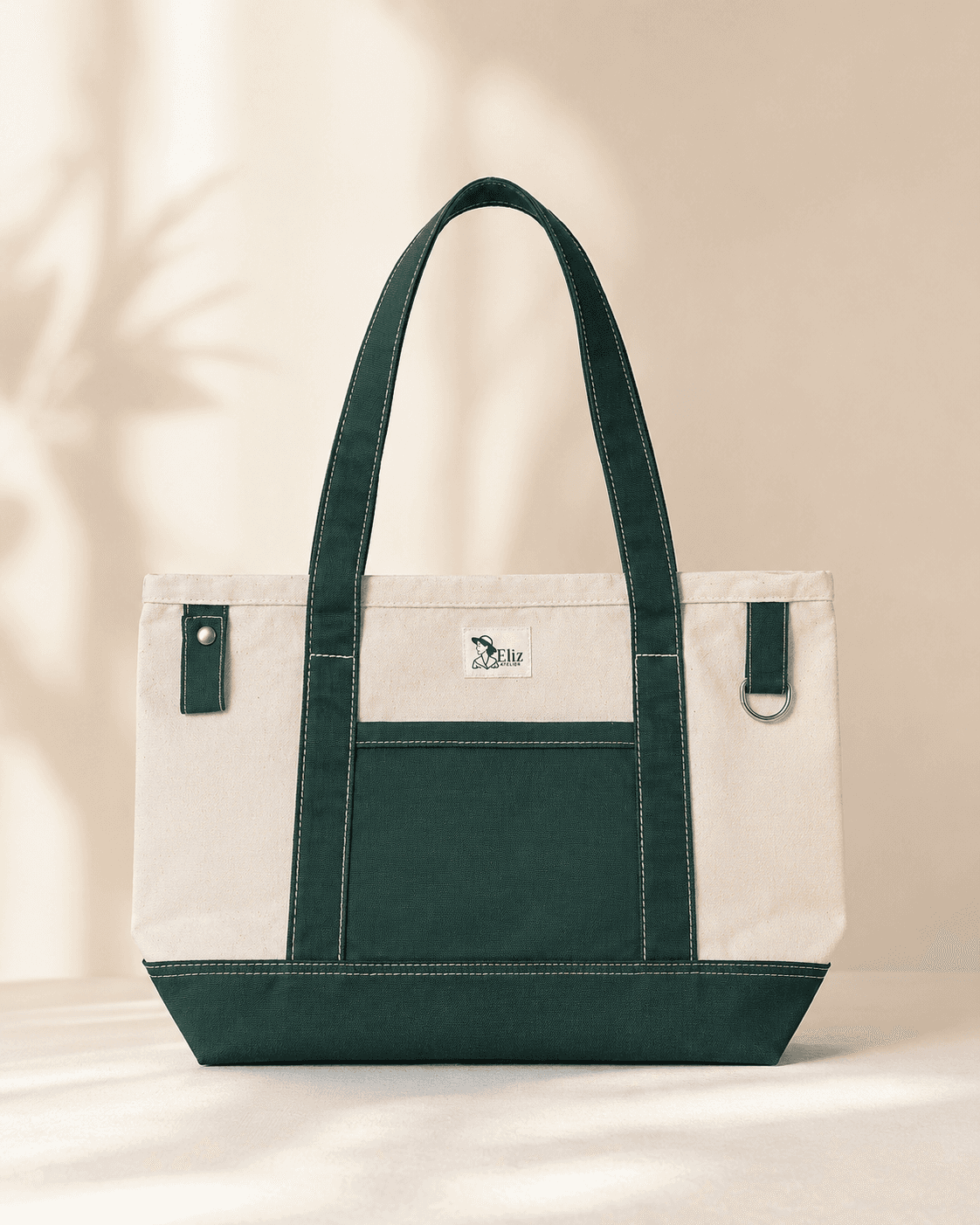 Bolso de lona ELIZ Atelier en uso cotidiano